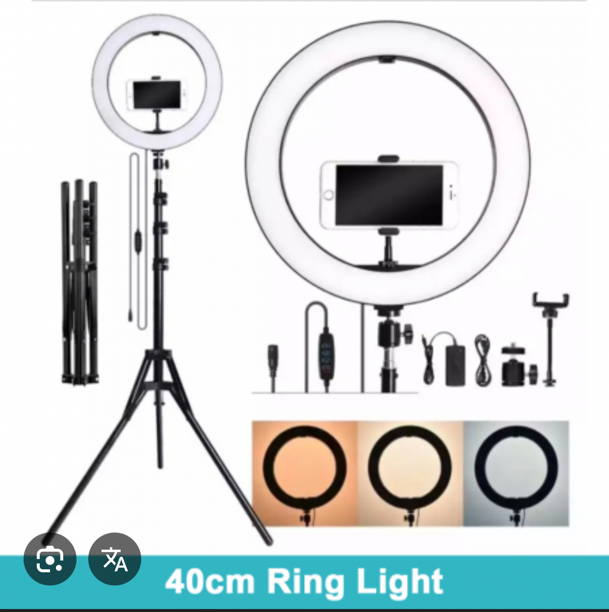 Ring Light LED 26 cm avec Trépied – Éclairage Professionnel pour Vidéo, Photo & Maquillage