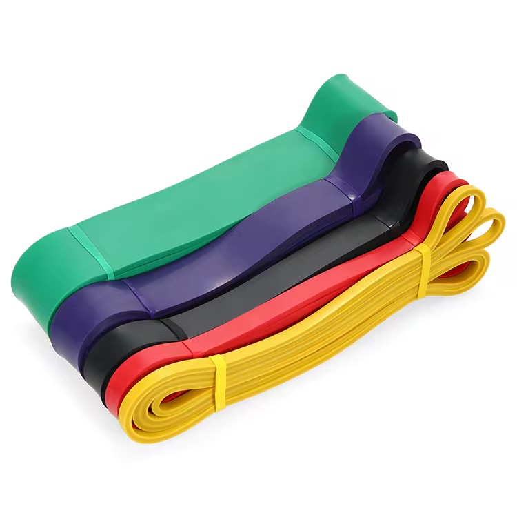 Set de 5 bandes élastiques de résistance en latex naturel pour musculation et fitness