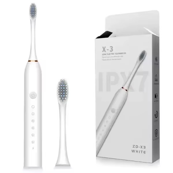 Brosse à Dents Électrique Sonique X-3 Rechargeable – Nettoyage Avancé et Blancheur